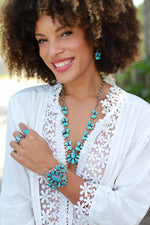 Kathleen Chavez Blue Bird Turquoise Necklace Set