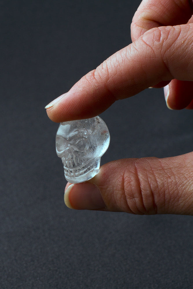
                
                    Load image into Gallery viewer, Mini Quartz Crystal Skull
                
            