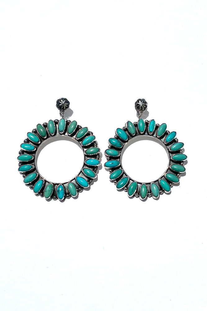Sheila Tso Kingman Turquoise Post Earrings