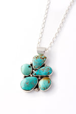 Navajo Royston Turquoise Freeform Pendant