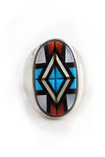 Men's Zuni Inlay Ring (Size 10)