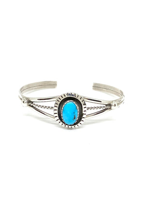 Petite Navajo Blue Turquoise Bracelet