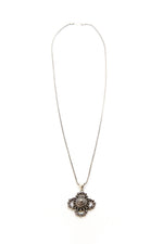 Sterling Silver Laos Flower Necklace