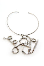 Sterling Silver Triple Snake Pendant