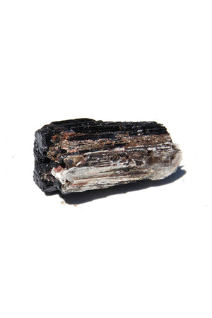 Small Natural Black Tourmaline with Mica