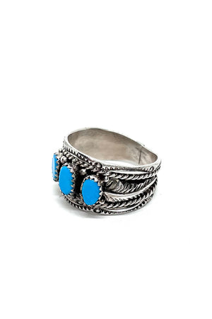
                
                    Load image into Gallery viewer, Turquoise Mens Navajo Ring (Size 13)
                
            