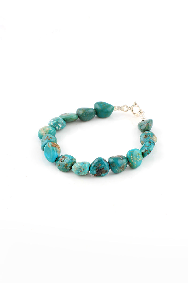 Children's Carico Lake Turquoise Nugget Bracelet – Silver Eagle Gallery