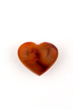 Small Carnelian Puffed Heart