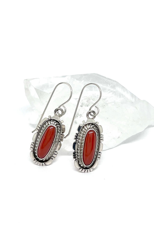 
                
                    Load image into Gallery viewer, Mediterranean Red Coral Earrings
                
            