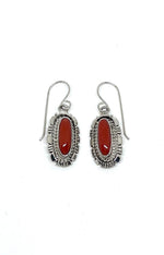 Mediterranean Red Coral Earrings