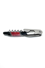 Red Coral and Black Jet Waiter Knife