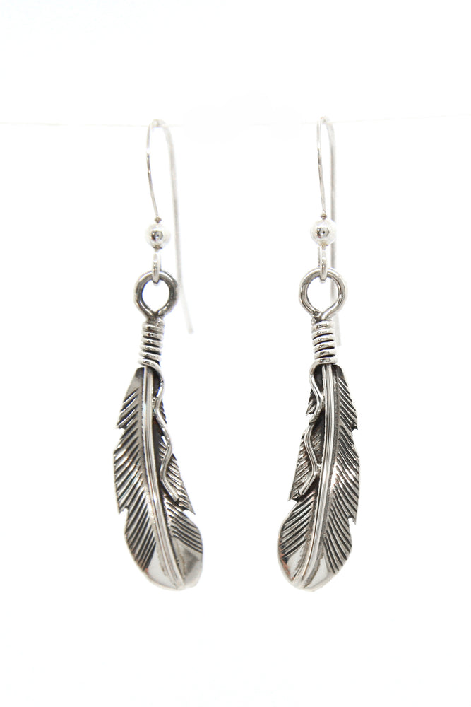Small Navajo Feather Earrings