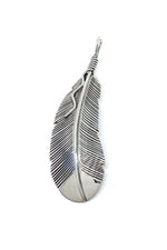 Navajo Sterling Silver Feather Pendant