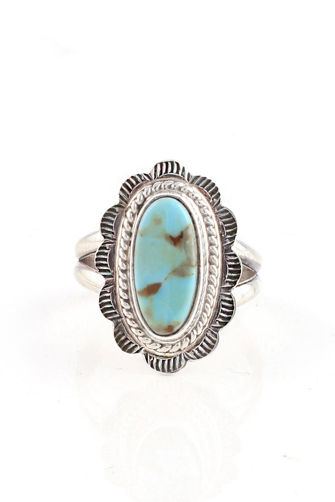 Dry Creek White Turquoise Ring (Size 6)
