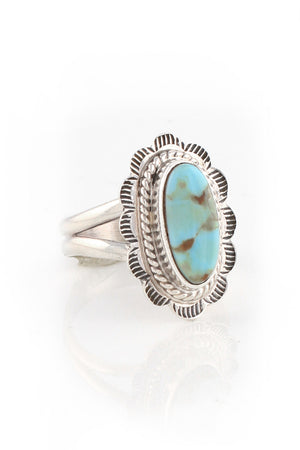 Dry Creek White Turquoise Ring (Size 6)