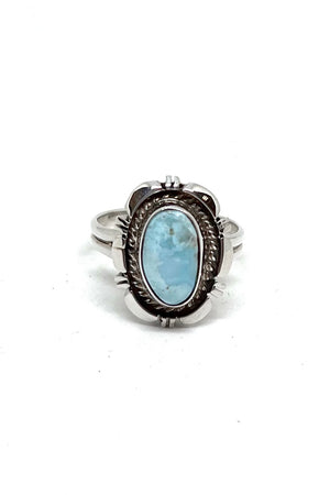 Dry Creek White Turquoise Ring (Size 9 1/4)
