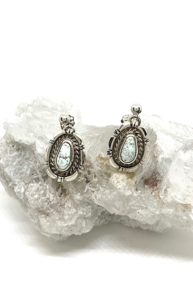 
                
                    Load image into Gallery viewer, Dry Creek Turquoise Oval Post Earrings
                
            
