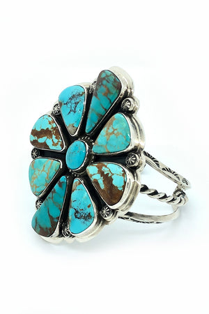 
                
                    Load image into Gallery viewer, Everett and Mary Teller Turquoise Cuff Bracelet
                
            