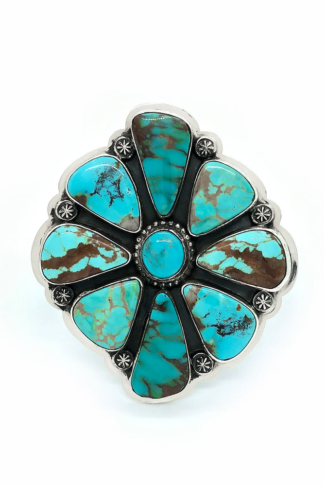 
                
                    Load image into Gallery viewer, Everett and Mary Teller Turquoise Cuff Bracelet
                
            