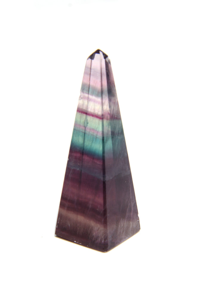 
                
                    Load image into Gallery viewer, Small Rainbow Fluorite Obelisk
                
            