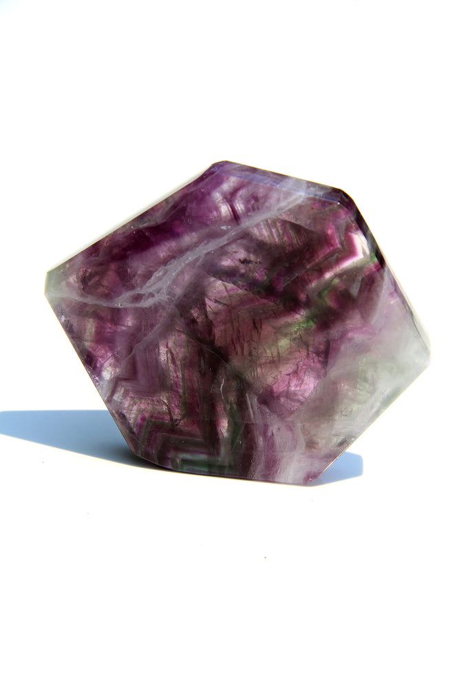 
                
                    Load image into Gallery viewer, Purple Rainbow Fluorite Slab
                
            