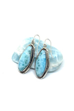 Sterling Silver Larimar Dangle Earrings
