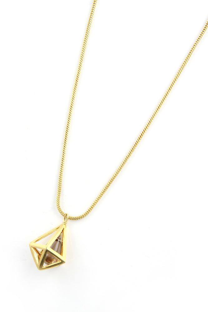 One and Only Pavé Heart Necklace in Gold | Uncommon James