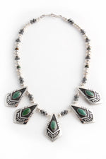 Everett and Mary Teller Green Royston Turquoise Choker Necklace
