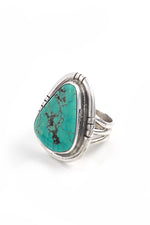 Navajo Turquoise Sterling Silver Ring (Size 7)