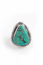 Navajo Turquoise Sterling Silver Ring (Size 7)