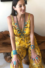Wide Turquoise and Orange Spiny Oyster Cuff Bracelet