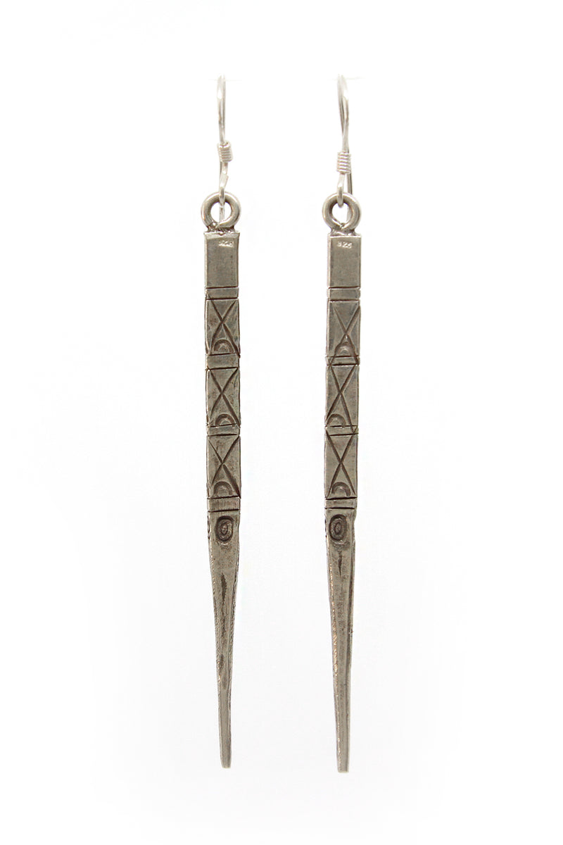 Laos Dagger Earrings