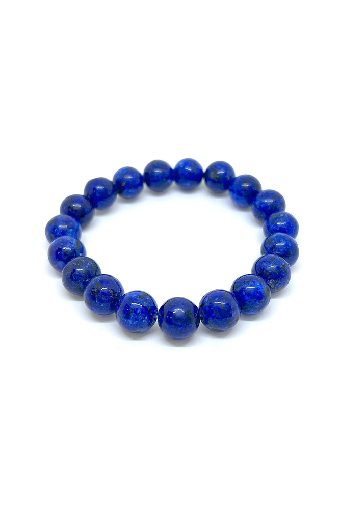 
                
                    Load image into Gallery viewer, Lapis Lazuli Bead Bracelet (Round)
                
            