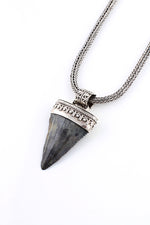 Large Fossilized Great White Shark Tooth Pendant