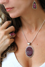 Large Purple Spiny Shell Pendant