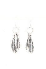 Navajo Twin Feather Earrings