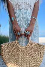 Petite Sterling Silver Larimar Link Bracelet