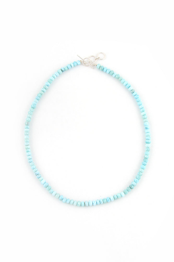 
                
                    Load image into Gallery viewer, Larimar Bead Necklace
                
            