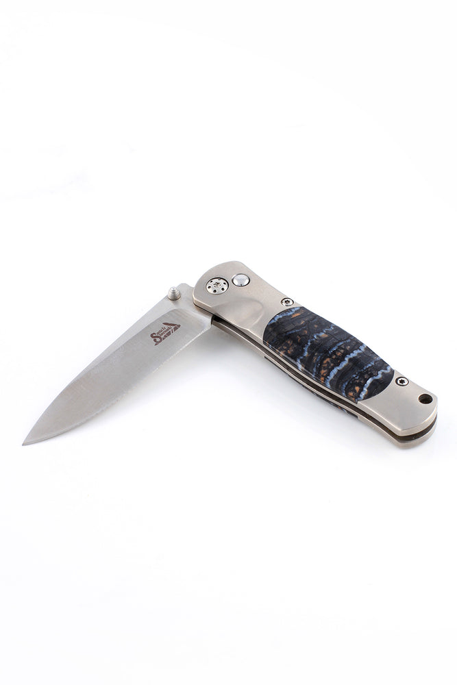 Mammoth Tooth and Titanium Knife