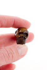 Tiny Tiger's Eye Crystal Skull