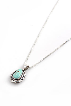 
                
                    Load image into Gallery viewer, Delicate Dry Creek White Turquoise Pendant
                
            