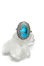 Navajo Sonoran Gold Turquoise Ring (Size 8 1/2)
