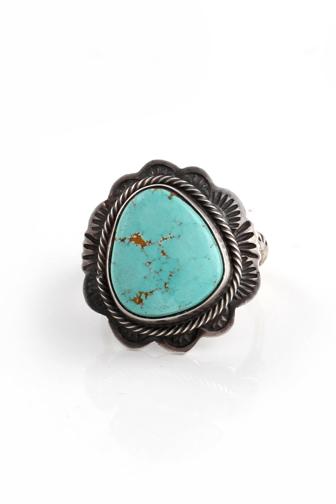 Navajo Light Blue Turquoise Ring (Size 7.5)