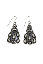 Navajo Oxidized Sterling Silver Dangle Earrings
