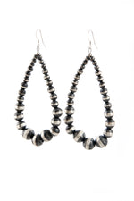 Oxidized Sterling Silver Bead Earrings