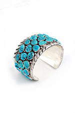 Anthony Skeets Kingman Turquoise Row Cuff