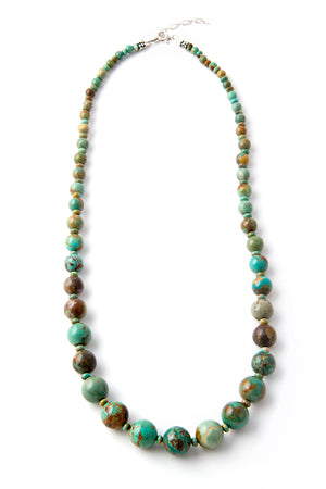 
                
                    Load image into Gallery viewer, Kingman Turquoise Graduated Necklace
                
            