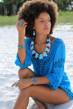Santo Domingo Geometric Statement Necklace