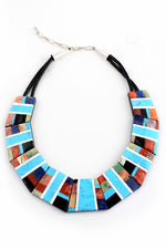 Santo Domingo Geometric Statement Necklace