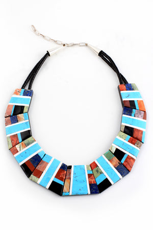 
                
                    Load image into Gallery viewer, Santo Domingo Geometric Statement Necklace
                
            